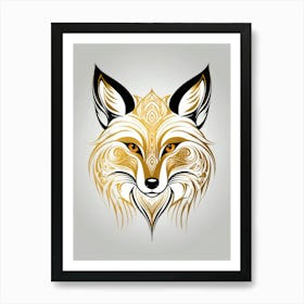 Fox Head Tattoo Art Print