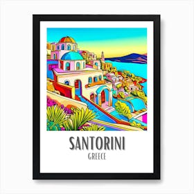 Santorini 4 Art Print