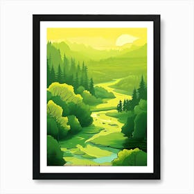 Landscape With Trees 3 Art Print