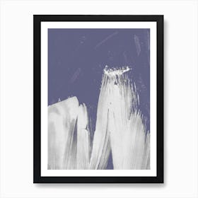 Big Tide, Blue and White Art Print