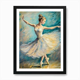 Ballerina - Ai Art Print