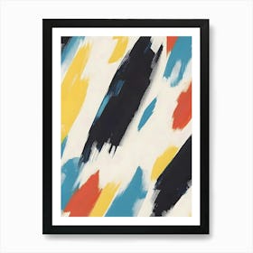 Abstract Brushstrokes 2 Art Print