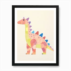 Nursery Dinosaur Art Stegosaurus 1 Art Print