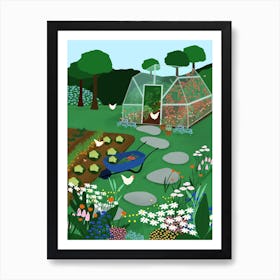 Glasshouse Garden Art Print