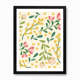 Floral Pattern 2 Art Print