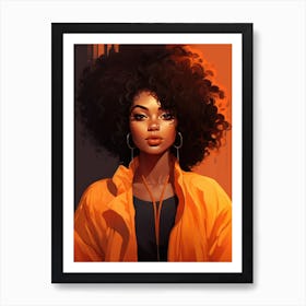 Afro Girl 16 Art Print