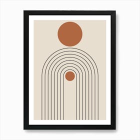 Sun And The Moon Wall prints Art Print