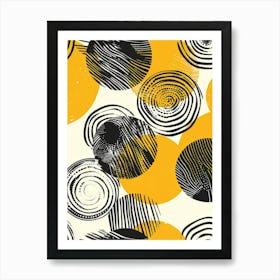 Abstract Circles Pattern Art Print