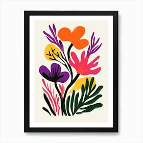 Abstract Floral Painting 11 Art Print