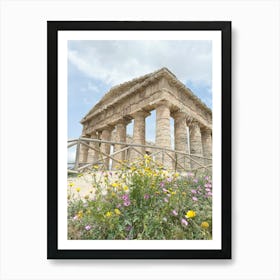 Segesta Temple, Sicily - Ancient Roman Architecture Photo Art Print - Italy Travel Photography Art Print