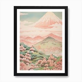 Mount Norikura In Nagano, Japanese Landscape 2 Art Print