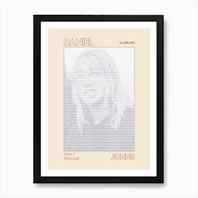 Famous People Daniel Paul Johns Member Of Silverchair Born 22 April 1979 (Ascii Art) Poster