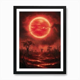 Red Sun 1 Art Print