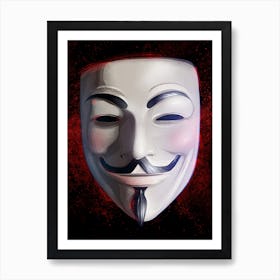 Anonymous V For Vendetta Art Print