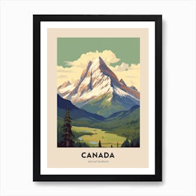 Mount Robson Provincial Park Canada 2 Vintage Hiking Travel Poster Art Print