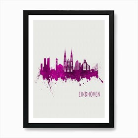 Eindhoven Netherlands City Purple Art Print