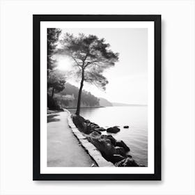 Lerici, Italy, Black And White Photography 3 Art Print
