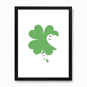 Lucky Clover Hug Kids Art Print