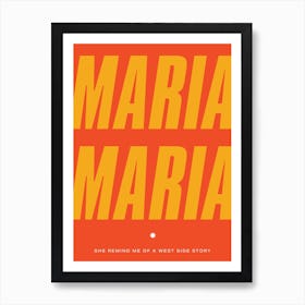 Maria Maria 2 Art Print