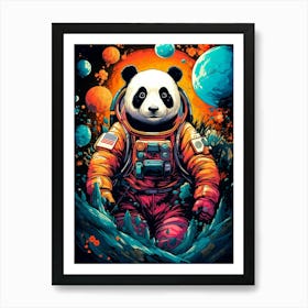 Panda Astronaut Art Print