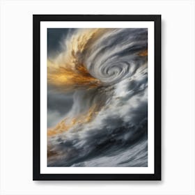 Lava Wind Storm Art Print