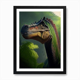 Camarasaurus 1 Illustration Dinosaur Art Print