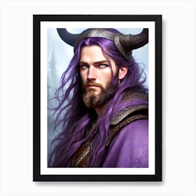 Viking Warrior With Horns Affiche