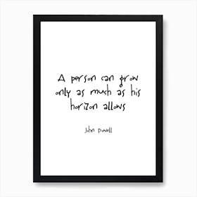 Powell Quote Art Print