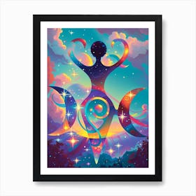 Moon Goddess Art Print