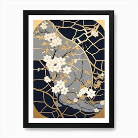 Kintsugi Golden Repair Japanese Style 11 Art Print