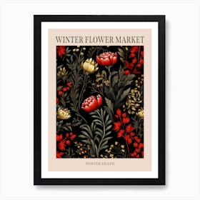 Winter Heath 1 Winter Flower Market Poster Art Print