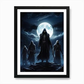 The Rising Undead In The Full Moon (34) Art Print