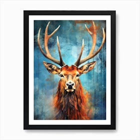 Deer Head Art Print