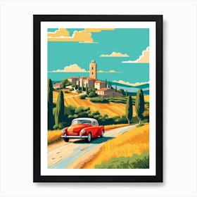 A Hammer In The Tuscany Italy Illustration 1 Art Print