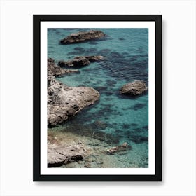 Rocky Shore In Calabria Art Print