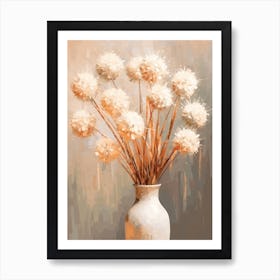 Allium Flower Still Life Painting 1 Dreamy Art Print