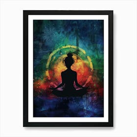 Meditating Woman 13 Art Print