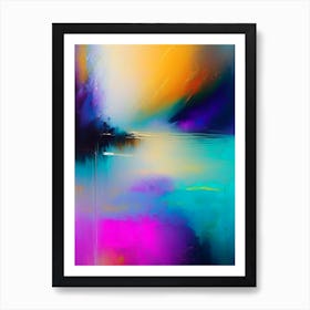 Fog Waterscape Bright Abstract 1 Art Print