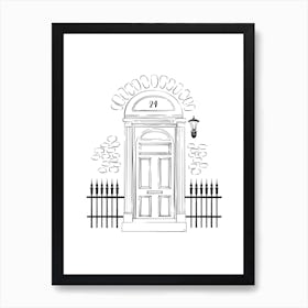 London Door Art Print