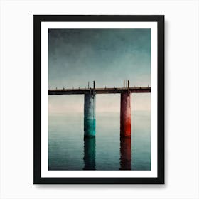 Bridge Over The Water Art Print