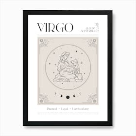 Virgo Zodiac 2 Art Print