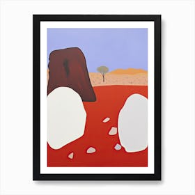 Great Victoria Desert   Australia, Contemporary Abstract Illustration 2 Art Print