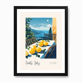 Amalfi, Italy Lemons 11 Italian Summer Collection Art Print