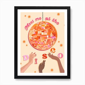 Meet Me At The Disco Art Print