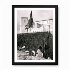 Castle of Melfi, Basilicata, Italy | Black and White Photography Art Print