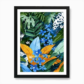 Tropical Background Art Print