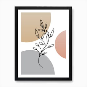 Abstract Of A Leaf Art Print