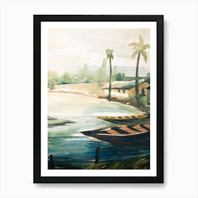 Village By The Sea Art Print