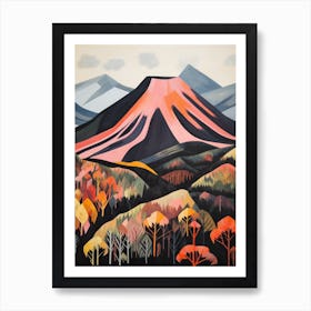 Mount Yasur Vanuatu 1 Mountain Painting Art Print