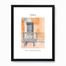 Pisa Travel And Architecture Poster 1 Art Print